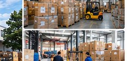 Склад в Гуанчжоу — погрузочная техника и паллеты